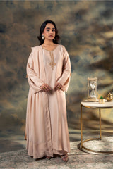 Formal Stitched Zee FM-044 Mah-para 3PC Raw Silk Suit