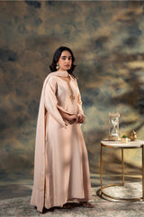 Formal Stitched Zee FM-044 Mah-para 3PC Raw Silk Suit