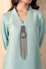Formal Stitched Zee FM-045 Mehfil Raw Silk Suit