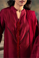 Formal Stitched Zee FM-046 Mahjabeen 3PC Raw Silk Suit