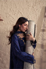 Formal Stitched Zee FM-049 Chunnari 3PC Raw Silk Suit