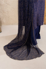 Formal Stitched Zee FM-049 Chunnari 3PC Raw Silk Suit