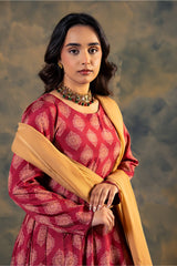 Formal Stitched Zee PM-043 Chandni 1PC Raw Silk Maxi / Frock