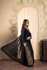 Luxury Stitched Zee LX-055 Sham-E-Noor 3PC Silk Suit