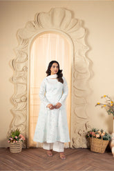 Premium Stitched Zee PM-041 2PC Chikankari Lawn Frock