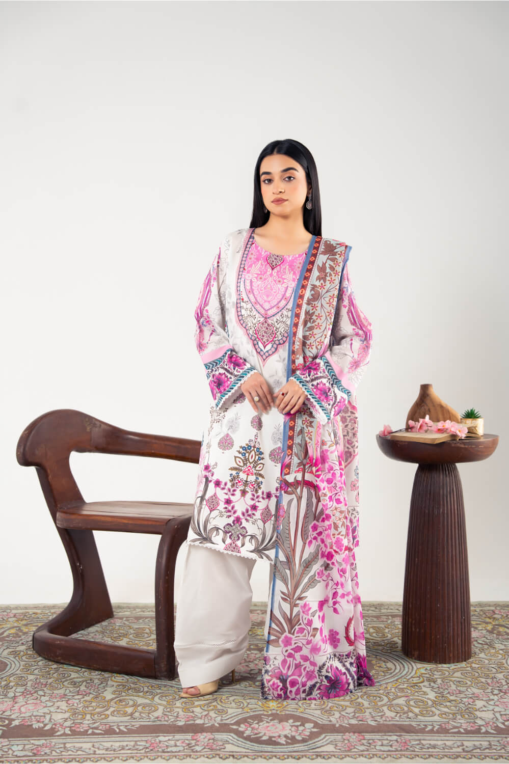 Premium Zee PM-039 3PC Lawn Suit