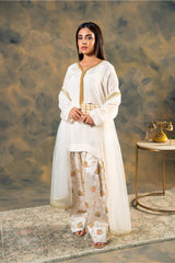 Formal Stitched Zee FM-050 Sehar 3PC Raw Silk Suit