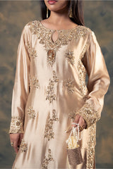 Luxury Stitched Zee LX-053 Shahnai 2PC Raw Silk Suit