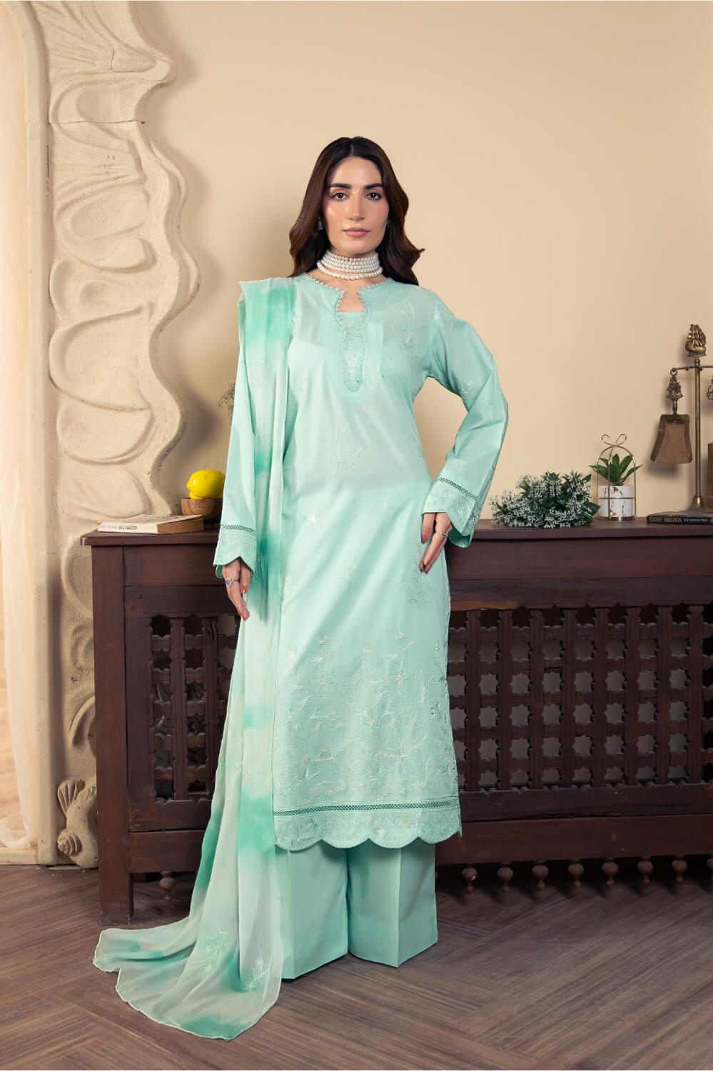 Premium Zee PM-016 3PC Lawn Suit