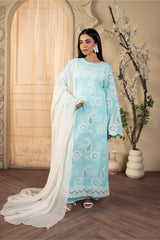 Premium Stitched Zee PM-034 2PC Lawn Suit