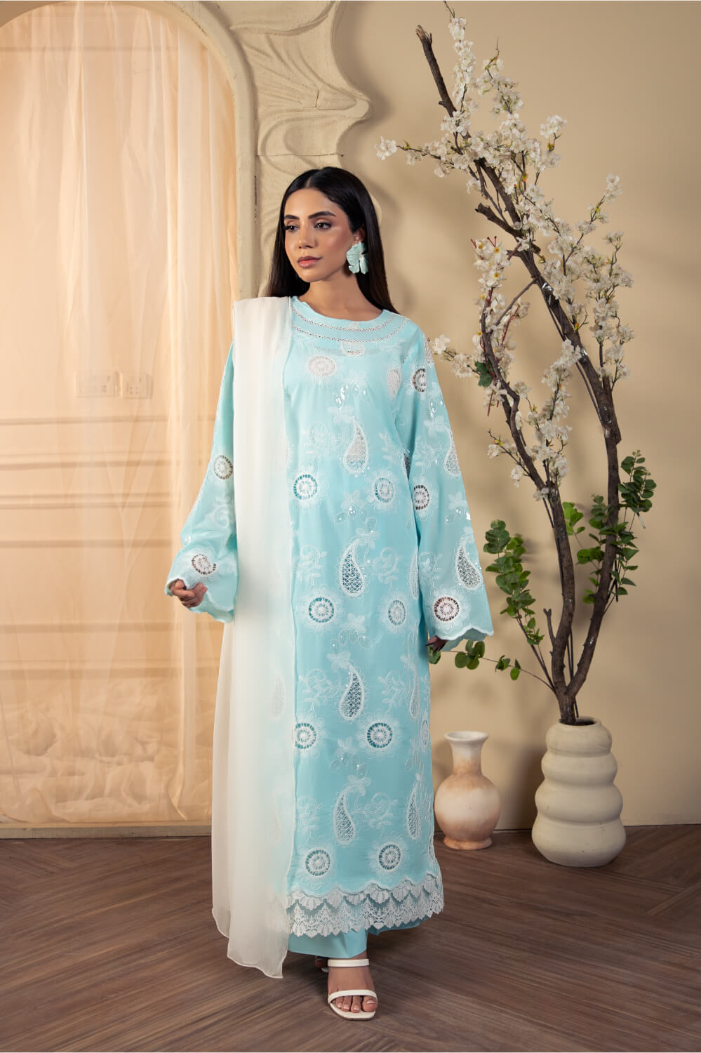 Premium Stitched Zee PM-034 2PC Lawn Suit