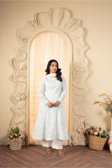 Premium Stitched Zee PM-041 2PC Chikankari Lawn Frock