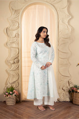 Premium Stitched Zee PM-041 2PC Chikankari Lawn Frock