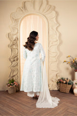 Premium Stitched Zee PM-041 2PC Chikankari Lawn Frock