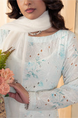 Premium Stitched Zee PM-041 2PC Chikankari Lawn Frock