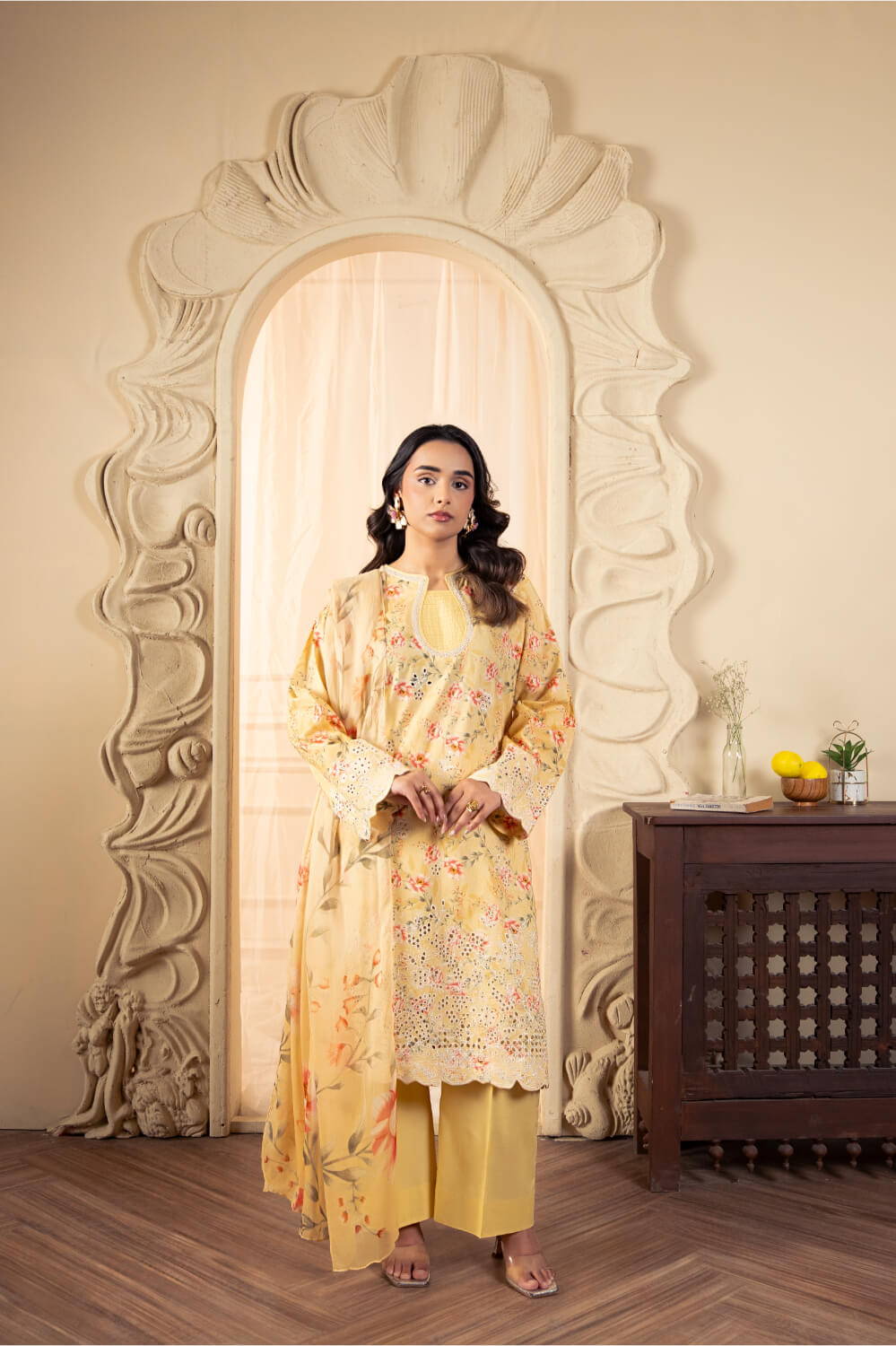 Premium Zee PM-026 3PC Lawn Suit