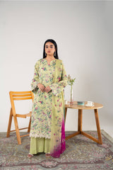 Premium Zee PM-028 3PC Lawn Suit