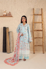 Premium Zee PM-030 3PC Lawn Suit
